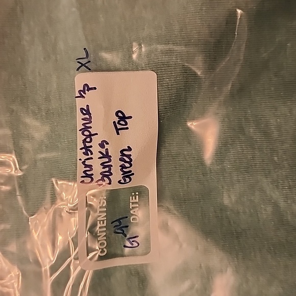 NWT. Christopher & Banks. Short sleeve green/teal top. XL - Picture 6 of 7